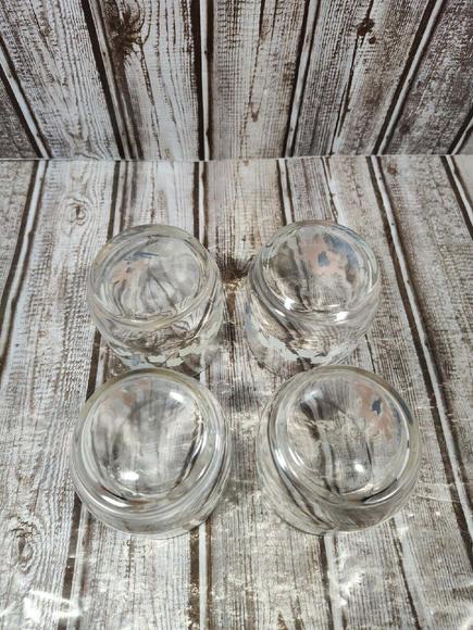 1989 Anchor Hocking Lowball Glasses Pastel Floral Juice Tumblers Set of 4 EUC - Picture 10 of 10